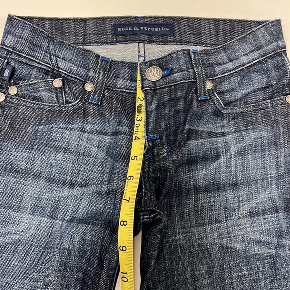 Rock & Republic Kasandra Flare Leg Jeans with Sequin Embellished Back Pockets - Picture 9 of 10